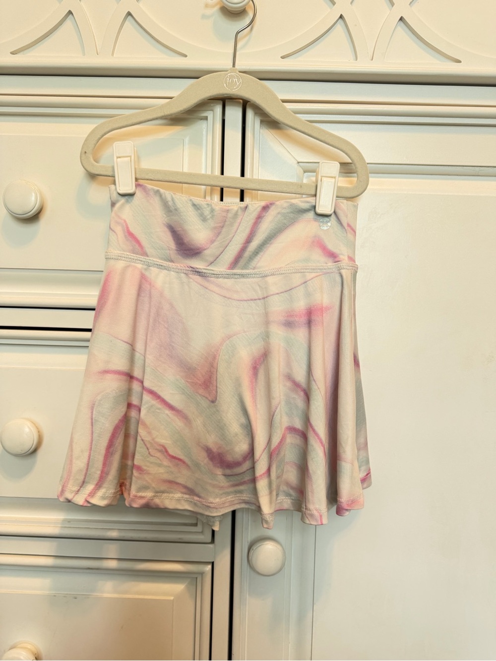 Reebok Pastel Marble Skort in Pink and Mint